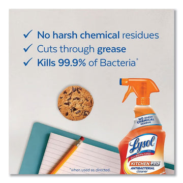 LYSOL® Brand Kitchen Pro Antibacterial Cleaner, Citrus Scent, 22 Oz Spray Bottle, 9-carton freeshipping - TVN Wholesale